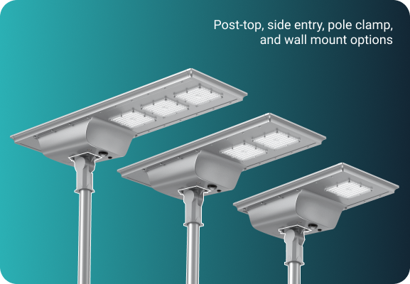 multiple mounting option solar lighting