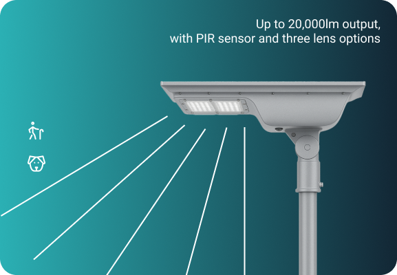 high light output solar lighting