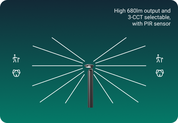 high light output solar lighting