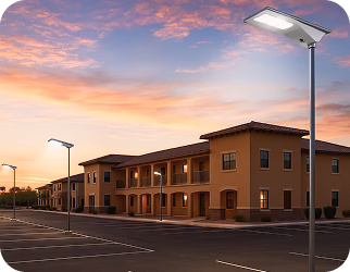 Parking solar lighting