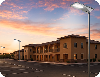 Parking solar lighting