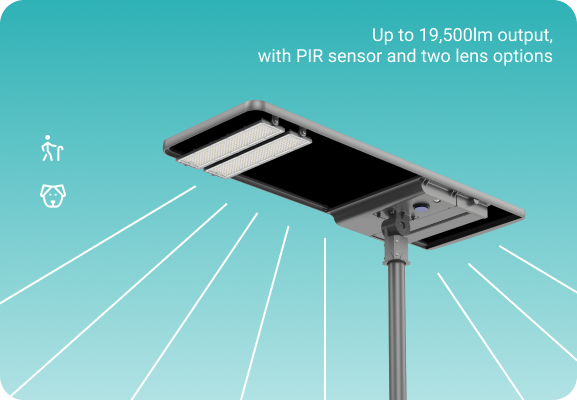 high light output solar lighting