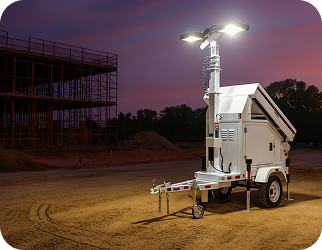 Construction mobile solar lighting