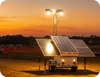 Parking mobile solar lighting