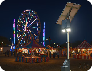 Festival mobile solar lighting