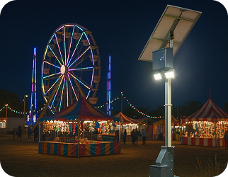 Festival mobile solar lighting