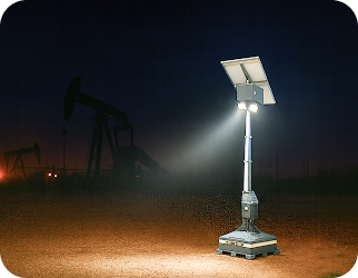 Outdoor mobile solar lighting