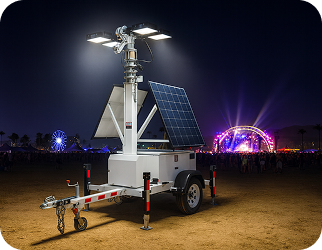 Fairgrounds solar lighting