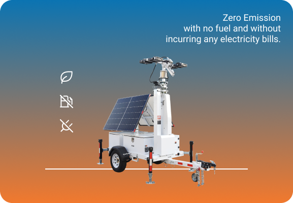 Zero emissions mobile solar lighting