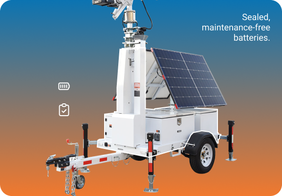 Maintenance free mobile solar lighting