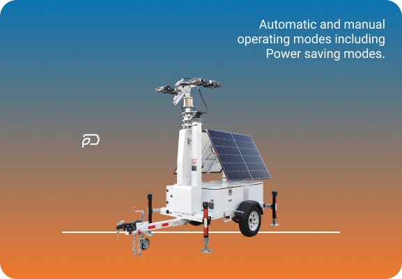 Power saving mode mobile solar lighting