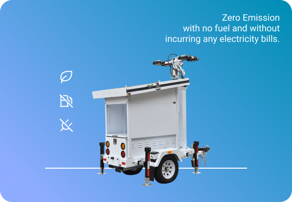 Zero emission mobile solar lighting