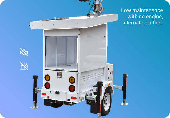 Low maintenance mobile solar lighting