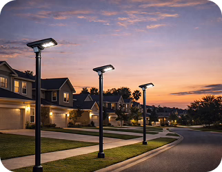 Area solar lighting