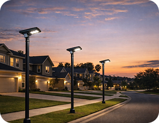 Area solar lighting