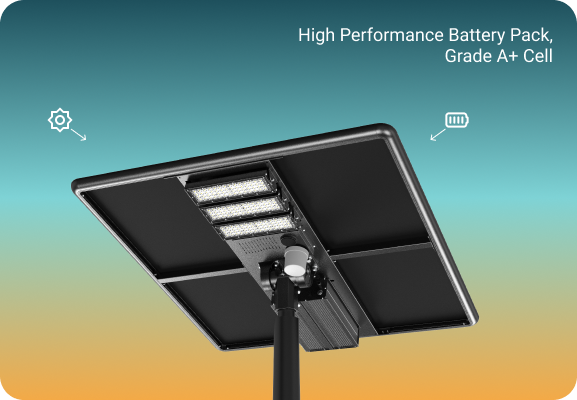 High Performance Battery solar lighting